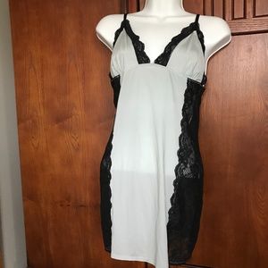 LS BLU/BLK Nightgown, M.   *P1045